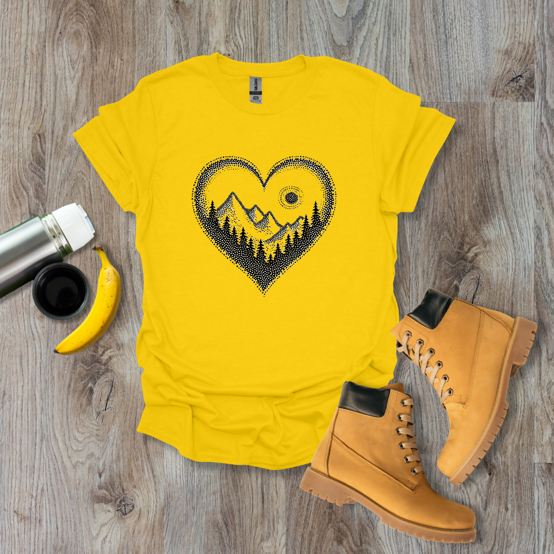 Pointillist Heart T-Shirt