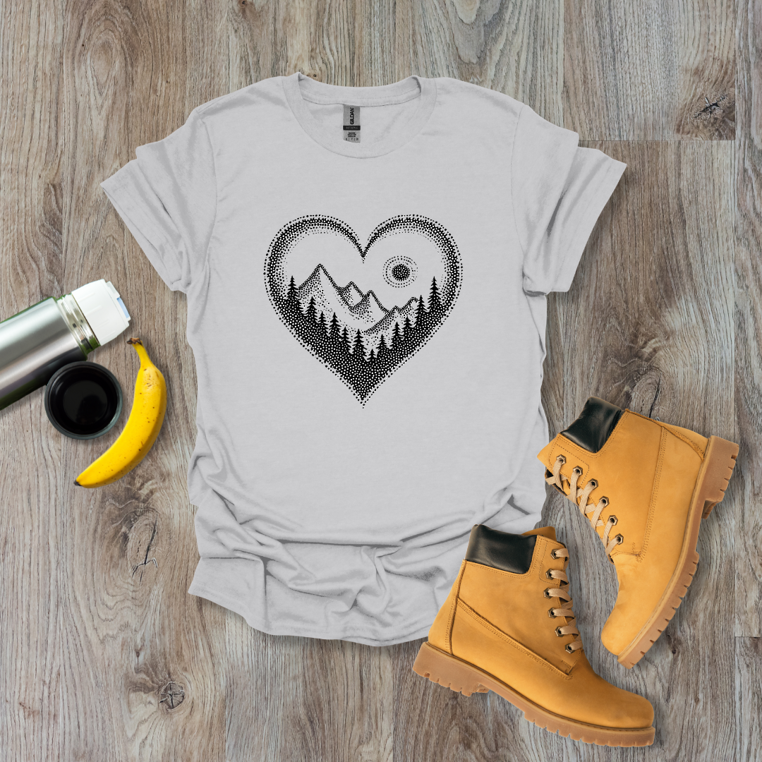 Pointillist Heart T-Shirt