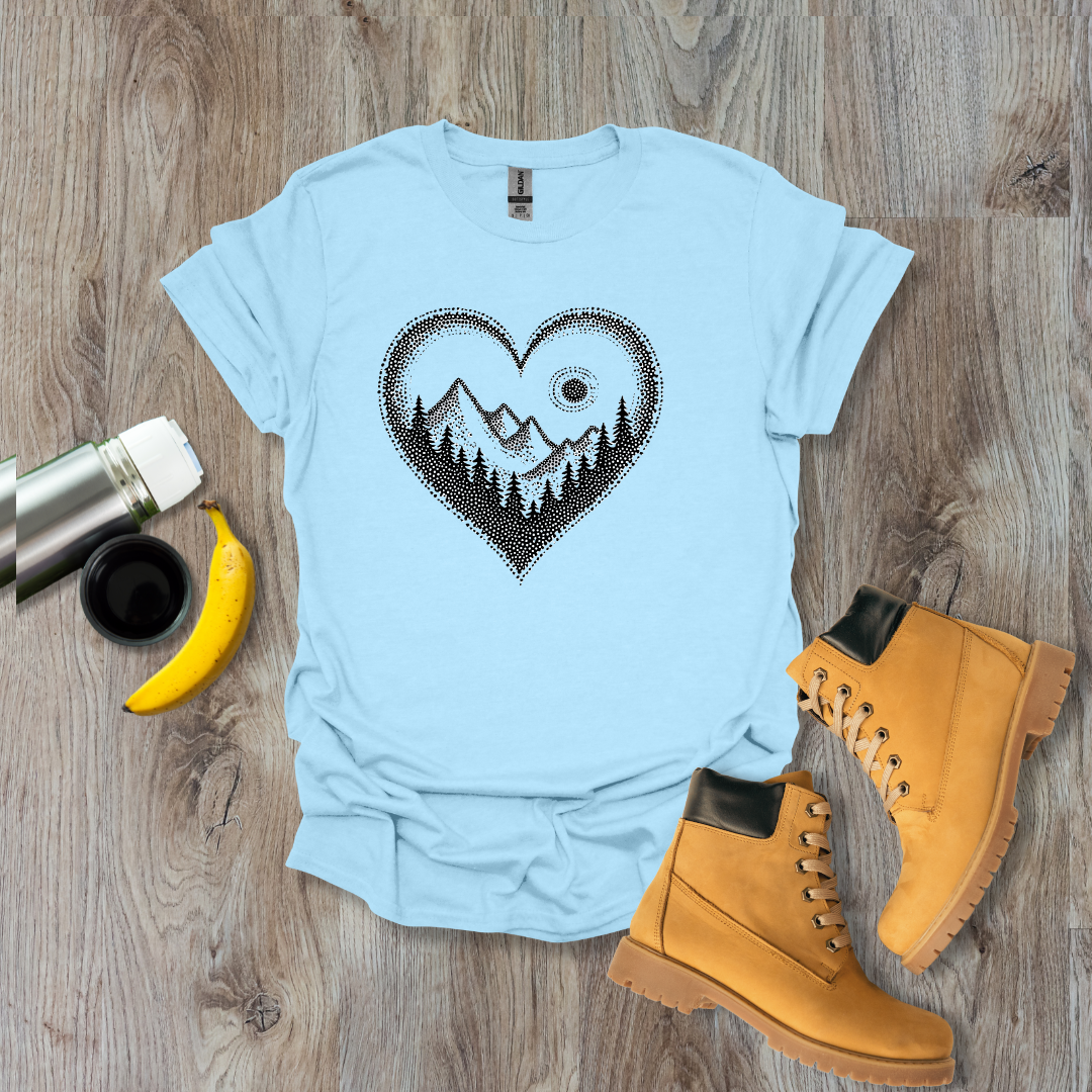 Pointillist Heart T-Shirt