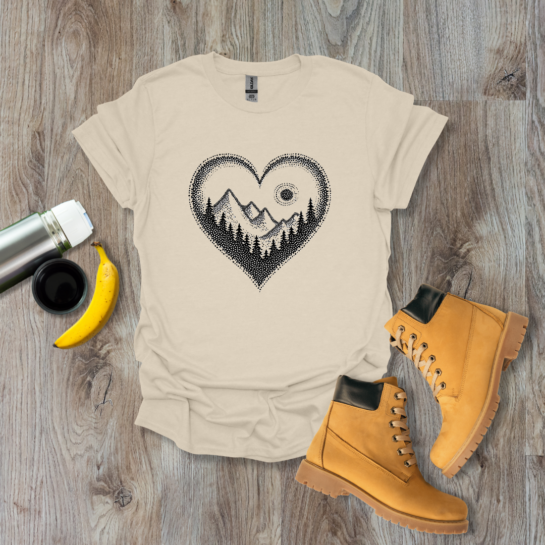 Pointillist Heart T-Shirt