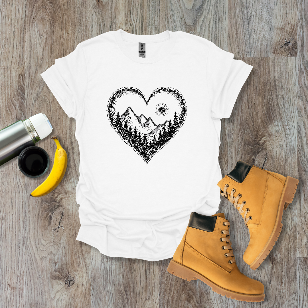 Pointillist Heart T-Shirt